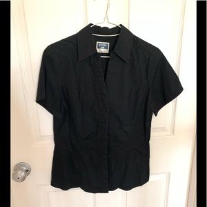 Riders Lee black button up blouse S